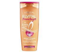 L'Oréal Paris Elvital Anti-Split Ends Shampoo for Dreamingly Long Hair, with Castor Oil, Vitamins and Vegetable Proteins, Dream Length Super Building Hair Shampoo, 1 x 250 ml