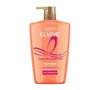 L'Oréal Paris Elvive Dream Lengths Restoring Shampoo, with Vegetal Keratin & Castor Oil, for Long Hair, Suitable for all hair textures, 1000ml