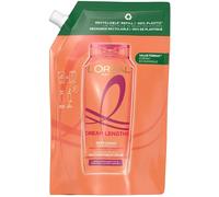 L'Oréal Paris Elvive Dream Lengths Restoring Shampoo Recyclable Refill Pouch, with Vegetal Keratin & Castor Oil, for Long Hair, Suitable for all hair textures, -60% less plastic, Value format, 500ml