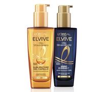 L'Oréal Paris Elvive Dry Hair Set with Dye Sublimator Oil for Day and Midnight Serum for the Night, Exceptional Shine and Intensive Conditioning, Exceptional Oil