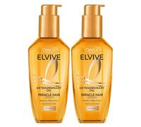 L'Oreal Paris Elvive Extraordinary Oil Hair Serum Twin Pack - 2 x 100ml Multi-Use Hair Oil Duo for All Hair Types