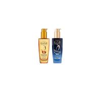 L'Oréal Paris Elvive Extraordinary Oil Nourished Hair Treatment Set, Ultimate Day & Night Routine for Dry Hair, Bundle 2 x 100ml
