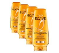 L'Oréal Paris Elvive Extraordinary Oil Nourishing Conditioner, With Marula & Camellia Oils, Restores Lipids For 90% Instant Nourishment, 8 Weeks Of Shine, 500ml (Pack of 4)