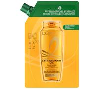 L'Oréal Paris Elvive Extraordinary Oil Nourishing Shampoo Refill 500ml | With Marula & Camellia Oils, For Dry Hair, Suitable For All Hair Textures, -60% Less Plastic, Value format