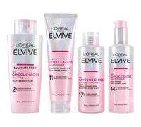 L'Oréal Paris Elvive Glycolic Gloss Shampoo, Conditioner and Rinse-Off Treatment Set