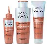 L'Oréal Paris Elvive Growth Booster, Anti-Fall and Hair Thickening, Full Routine Bundle