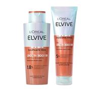 L'Oreal Paris ELVIVE Growth Booster Shampoo 200ml & Conditioner 150ml, Anti-Hair Loss with Aminexil & Niacinamide for Thicker, Denser Locks