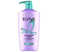 L'Oreal Paris Elvive Hyaluron + Pure 72H Purifying Shampoo for Oily Hair Clarifying Shampoo with Salicylic Acid and Hyaluronic Acid 28 Fl Oz