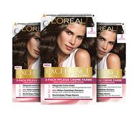 L'Oreal Paris Excellence 3 Darkest Brown - Triple Pack