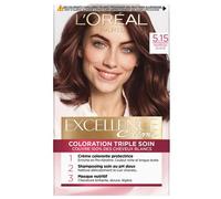 L'Oréal Paris - Excellence Cream - Permanent Hair Dye Set with Triple Hair Care - 100% Coverage for White Hair - Shade 5.15 Ice Brown