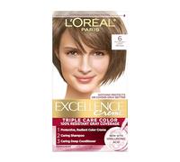 L'Oréal Paris Excellence Crème Hair Colour 6 Light Brown - Permanent Hair Dye with Triple Care Colour Protection