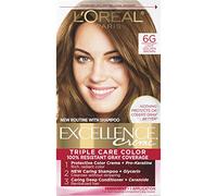 L'Oréal Paris Excellence Créme Permanent Hair Color, 6G Light Golden Brown