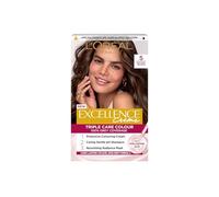 L'Oréal Paris Excellence Crème Permanent Hair Dye, Radiant At-Home Hair Colour with up to 100% Grey Coverage, Pro-Keratin, Up to 8 Weeks of Colour, Colour: 5 Natural Brown