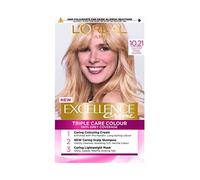 L'Oréal Paris Excellence Crème Permanent Hair Dye, Radiant At-Home Hair Colour with up to 100% Grey Coverage, Pro-Keratin, Up to 8 Weeks of Colour, Colour: 10.21 Lightest Pearl Blonde
