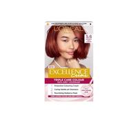 L'Oréal Paris Excellence Crème Permanent Hair Dye, Radiant At-Home Hair Colour with up to 100% Grey Coverage, Pro-Keratin, Up to 8 Weeks of Colour, Colour: 5.6 Natural Rich Auburn