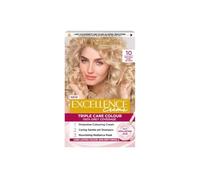 L'Oréal Paris Excellence Crème Permanent Hair Dye, Radiant At-Home Hair Colour with up to 100% Grey Coverage, Pro-Keratin, Up to 8 Weeks of Colour, Colour: 10 Natural Baby Blonde