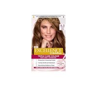 L'Oréal Paris Excellence Crème Permanent Hair Dye, Radiant At-Home Hair Colour with up to 100% Grey Coverage, Pro-Keratin, Up to 8 Weeks of Colour, Colour: 6.3 Natural Light Golden Blonde