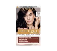 L'Oréal Paris Excellence Universal Nudes Hair Colour, Ammonia-Free, Micro-Keratine, Triple Care, 100% Grey Coverage, Radiance Boosting, 2U Universal Darkest Brown