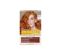 L’Oréal Excellence Permanent Hair Dye Colouring Cream, 100% Grey Coverage, With Pro-Keratin, Ammonia-Free, Universal Nudes, 8UC Light Copper