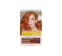 L’Oréal Excellence Permanent Hair Dye Colouring Cream, 100% Grey Coverage, With Pro-Keratin, Ammonia-Free, Universal Nudes, 8UC Light Copper