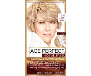 L'Oreal Paris ExcellenceAge Perfect Layered Tone Flattering Color, 9N Light Natural Blonde