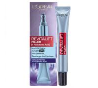 L’Oréal Paris Revitalift Filler Replumping Anti-Ageing Eye Cream, Targets Wrinkles, Replumps and Fills Under Eye Area, with Concentrated Hyaluronic Acid, 15ml