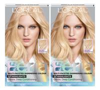 L'Oreal Paris Feria Multi-Faceted Shimmering Permanent Hair Color, 100 Pure Diamond, Hair Dye Kit, Pack of 2