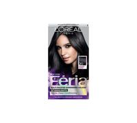 L'Oreal Paris Feria Multi-Faceted Shimmering Permanent Hair Color, 20 Black Leather (Natural Black), 1 Kit