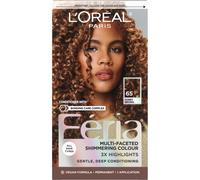 L'Oreal Paris Feria Multi-Faceted Shimmering Permanent Hair Color High Intensity Hair Dye for 3X Highlights 65 Honey Brown (Richest Caramel Brown)