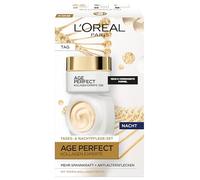 L'Oréal Paris Firming Face Care Set for Mature Skin with Anti-Ageing Day Cream and Night Cream Against Age Spots, with Collagen AS Fragments, Age Perfect Pro Collagen Expert, 2 x 50 ml