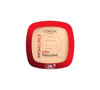 L'Oréal Paris - Fond de Teint Poudre Longue Tenue - Waterproof - Infaillible 24H Fresh Wear - Teinte : Ivoire (20) - 9 g