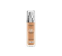 L'Oréal Paris Foundation for Face, Skincare Infused with Hyaluronic Acid, True Match Hydrating Liquid Foundation for All Skin Tones, SPF 16, 7.5W Golden Chestnut, 30 ml