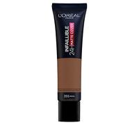 L'Oreal Paris Foundation, Infallible Matte Cover 24hour 355 Sienna, Sweat-proof, Heat-proof, Transfer-proof and Water-proof, SPF 18, 30 ml
