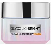 L'Oreal Paris Glycolic Bright Day Cream with SPF 17, 50ml |Skin Brightening Cream with Glycolic Acid that Visbily Minimizes Spots & Reveals Even Toned Skin