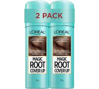L'Oreal Paris Hair Color Root Cover Up Temporary Gray Concealer Spray Light Brown (Pack of 2) (Packaging May Vary)