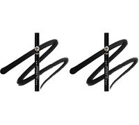 L'Oréal Paris Haute Precision Felt-Tip Liquid Eyeliner, 001mm Cushioned Felt Tip, Intense Colour, Precise Lines, Waterproof & Transfer-Proof For 24H Wear, Noir Silk (Pack of 2)