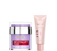 L'Oreal Paris Hyaluronic Filler Water Cream & Lumi Glotion Bundle (Various Shades) - 901 Fair Glow