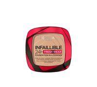 L'Oreal Paris Infallible 24H Fresh Wear Foundation In A Powder, Longwear Coverage, Mattifying Finish, Available In 6 Shades, Shade 120 Vanilla