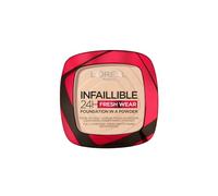 L'Oréal Paris Foundation in a Powder, Longwear Coverage with a Mattifying Finish, Water- and Heat-Resistant, Infallible 24H Fresh Wear, 20 Cool rose