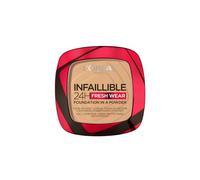 L'Oréal Paris Infallible 24H Fresh Wear Foundation in a Powder, Full-coverage, Longwear, Weightless Smooth Finish, Water-proof and Transfer-proof, 200 Golden Sand