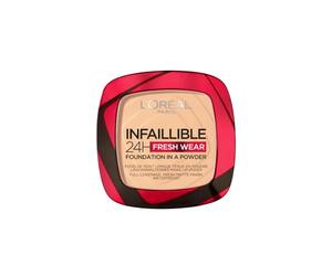L'Oréal Paris Infallible 24H Fresh Wear Powder Foundation, 40 Cashmere | Lasting coverage with a flawless matte finish, Lightweight, Easily Blendable Texture, Controls Oil and Shine