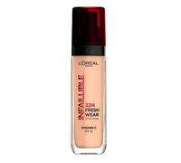 L'Oréal Paris Liquid Foundation, Full Coverage, Lasting Wear, With Vitamin C and SPF 25, Infallible 32H Fresh Wear, 330 Hazelnut