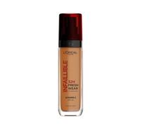 L'Oréal Paris Infallible 32H Fresh Wear Foundation, Full-coverage, Longwear, Weightless Smooth Finish, Water-proof and Transfer-proof, with Vitamin C + SPF 25, 340 Copper