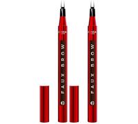 L'Oréal Paris Infallible Faux Brow, Double Brush Tip Brow Tint Pen, Natural Finish, Waterproof, Transfer and Smudge-Resistant, Shaping Brows for up to 48 hours, Shade: Dark Brunette (Pack of 2)