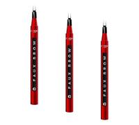 L'Oréal Paris Infallible Faux Brow, Double Brush Tip Brow Tint Pen, Natural Finish, Waterproof, Transfer and Smudge-Resistant, Shaping Brows for up to 48 hours, Shade: Soft Black (Pack of 3)