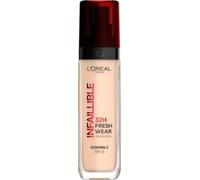 L'Oréal Paris Infallible Liquid Foundation Full Coverage 20 Ivory | With Vitamin C, Fresh, Dewy & Glowing Skin, Lasting Wear, Water & Transfer-Proof, Lightweight