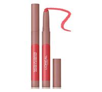 L'Oreal Paris Infallible Very Matte Lip Crayon Lipstick, Smudge Proof, Pink Lipstick, 108 Hot Apricot, 20 g