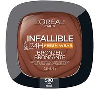 L'Oréal Paris Infallible Up to 24H Fresh Wear Soft Matte Longwear Bronzer, Waterproof, Heatproof, Transfer, Humidity and Sweatproof, Dark, 0.31 oz