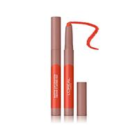 L'Oreal Paris Infallible Very Matte Lip Crayon Lipstick, Smudge Proof, Red Lipstick, 103 Maple Dream, 1.3g