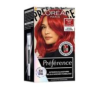 L'Oréal Paris Intensive Permanent Hair Colour, Up to 8 Weeks of Shiny Hair and Intense Colour, Préférence Vivid Colours, Colour: 8.624 Bright Red, Pack of 1